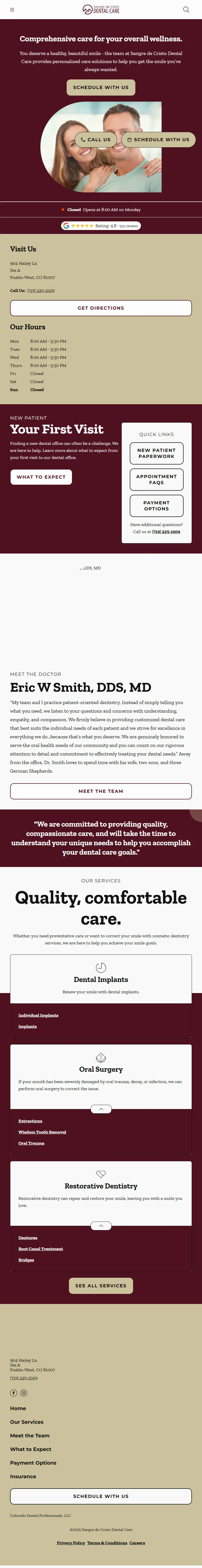 backlink from sangredecristodentalcare.com
