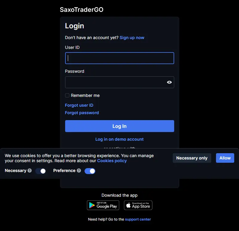 backlink from saxotrader.com