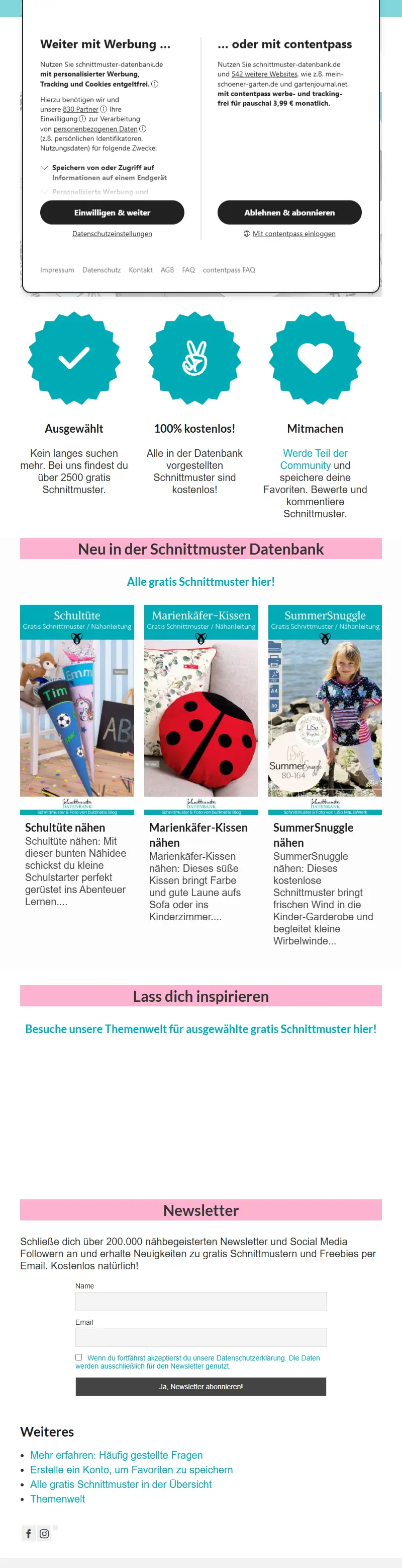 backlink from schnittmuster-datenbank.de