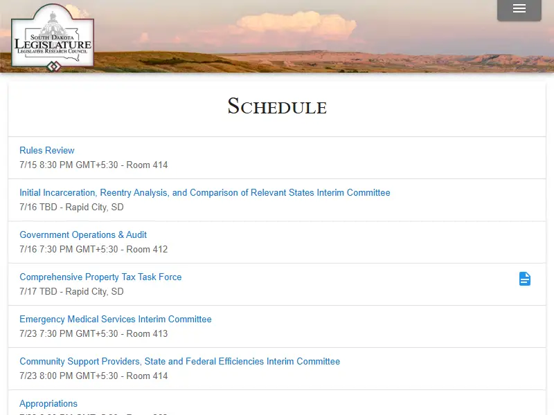 backlink from sdlegislature.gov