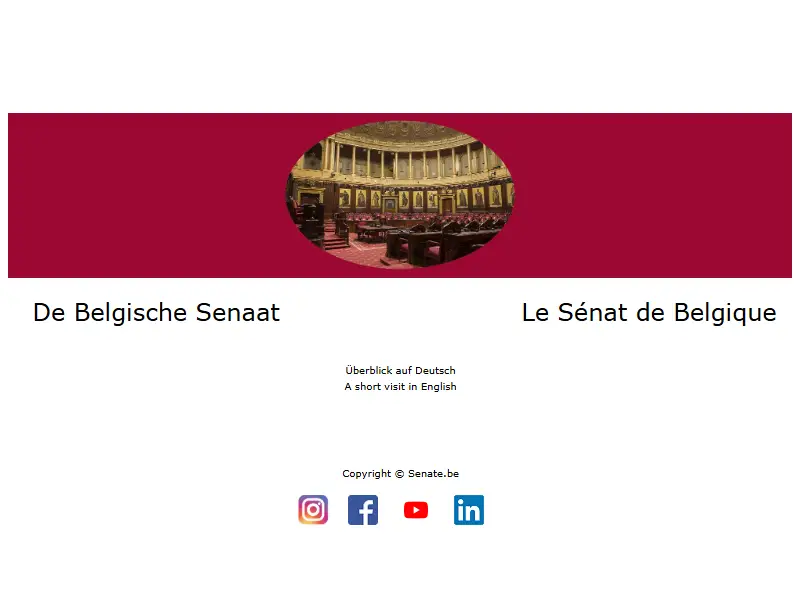 backlink from senate.be