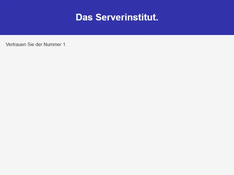 backlink from serverinstitut.de