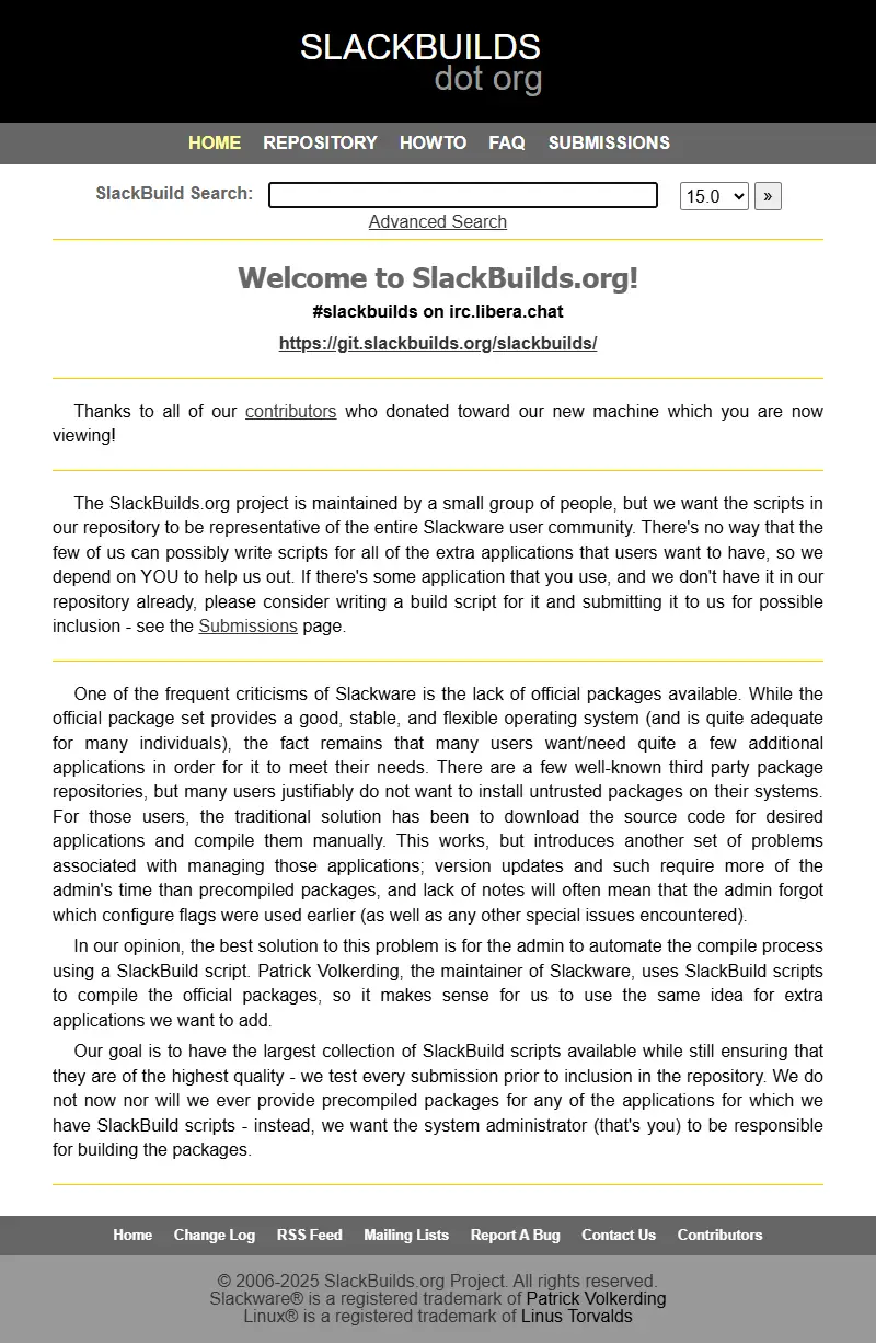 backlink from slackbuilds.org