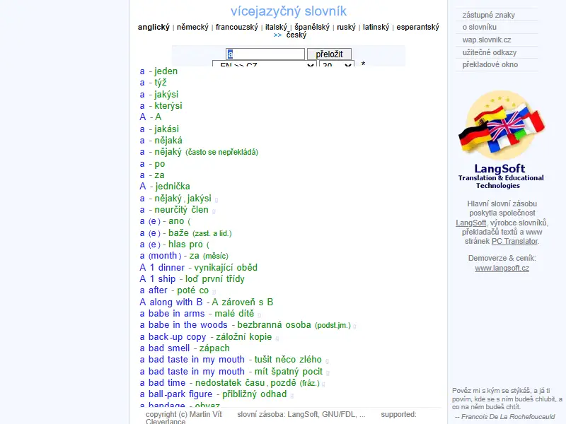 backlink from slovnik.cz