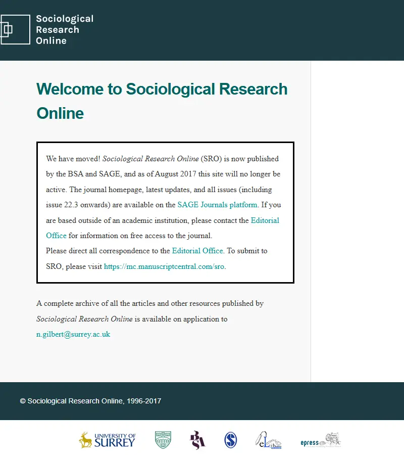 backlink from socresonline.org.uk