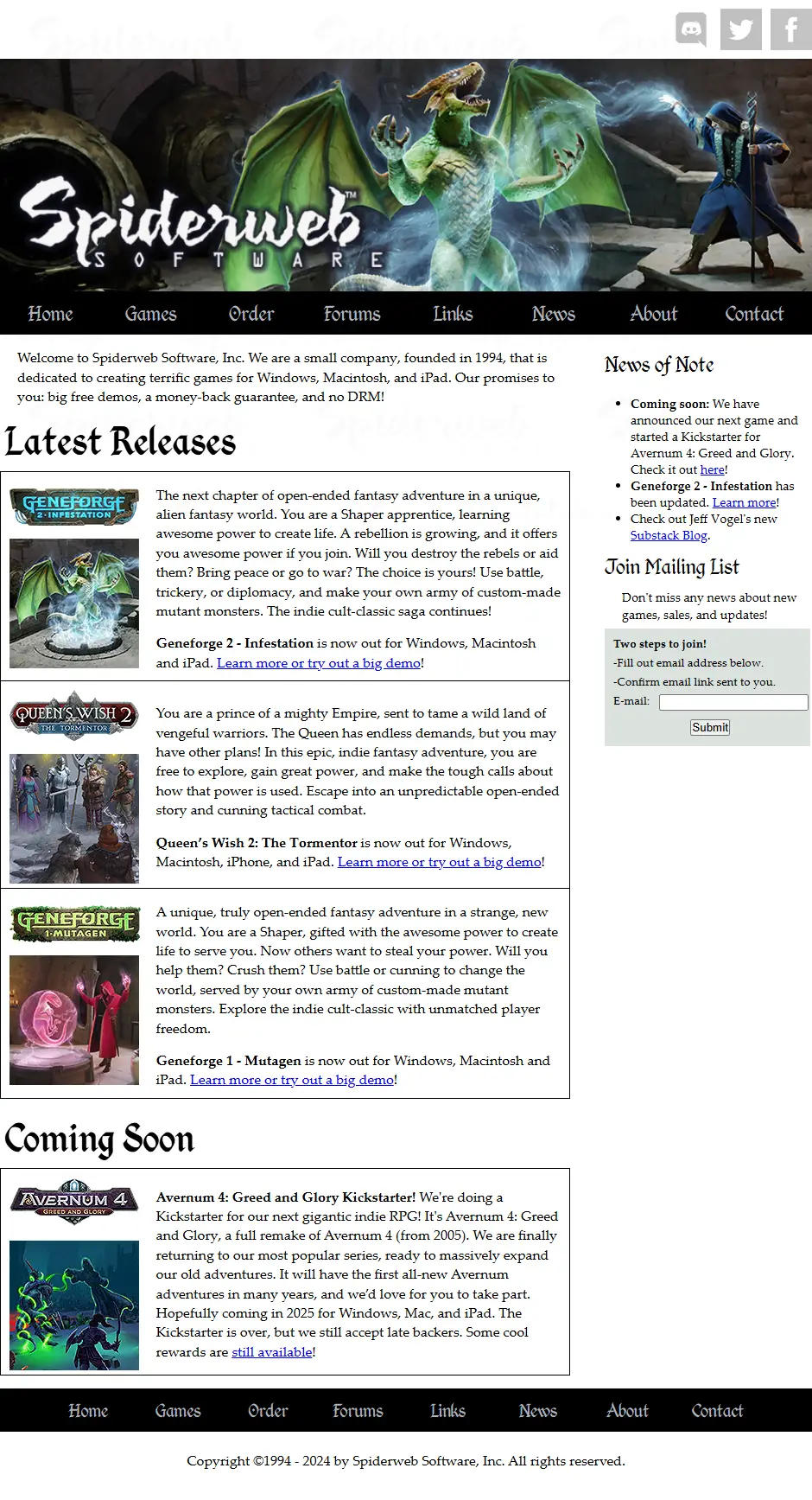 backlink from spiderwebsoftware.com