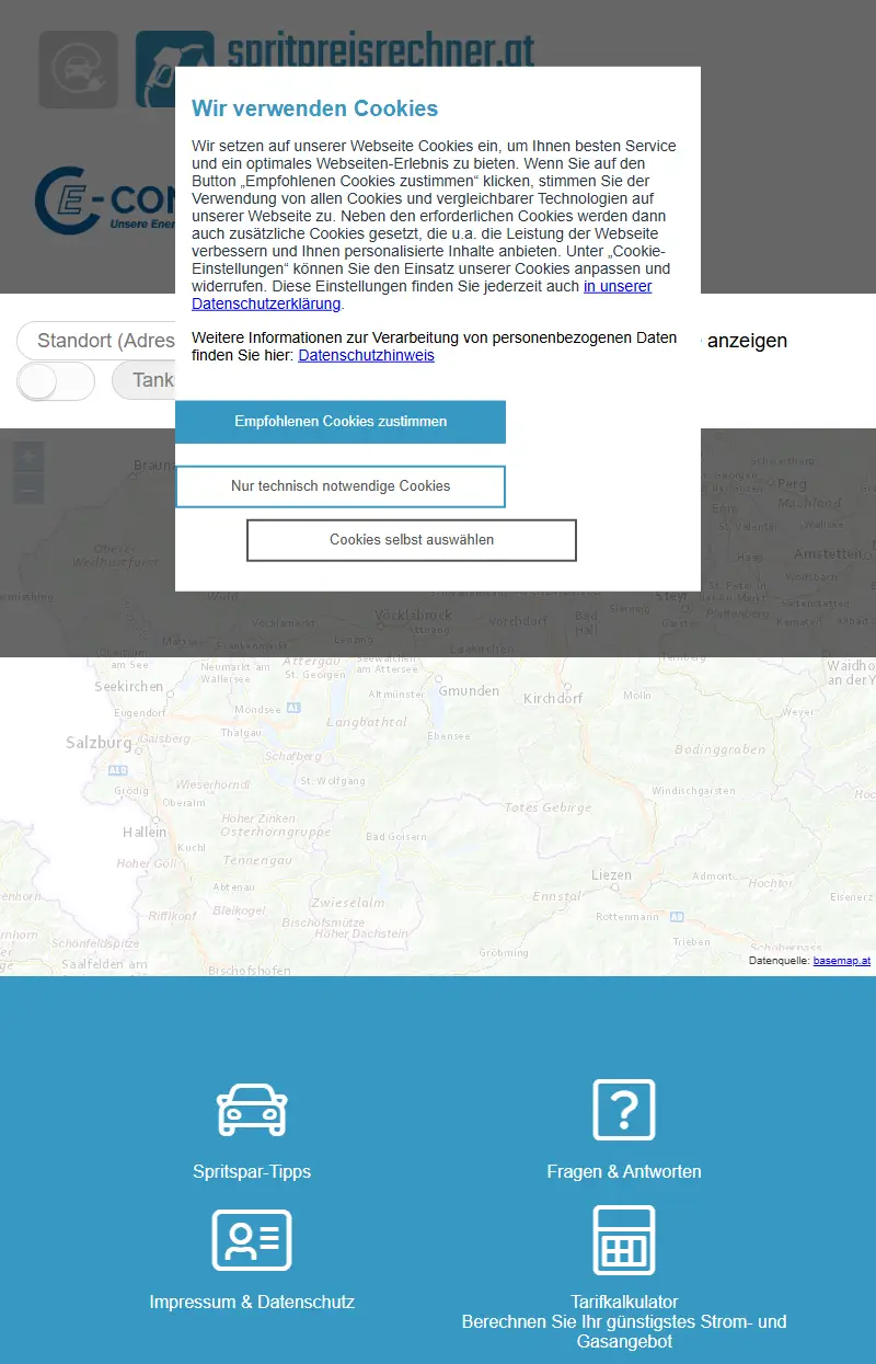backlink from spritpreisrechner.at