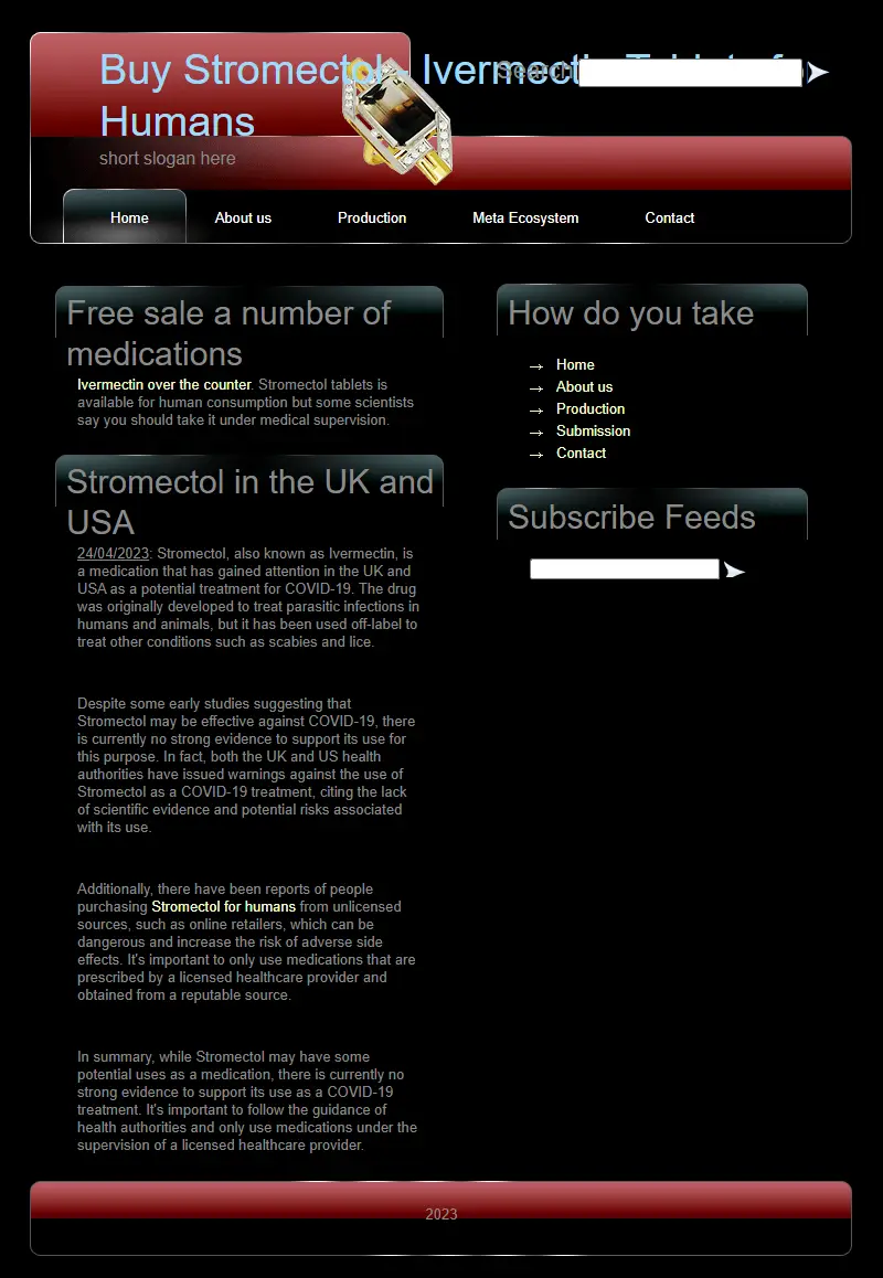 backlink from stramectol.com