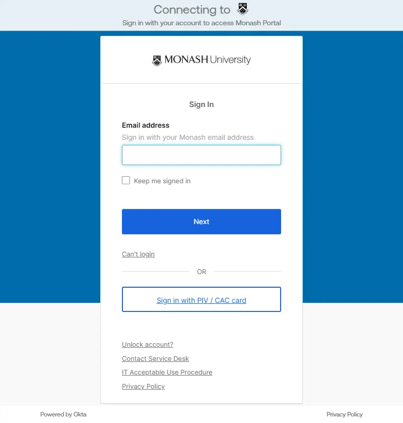 backlink from student.monash