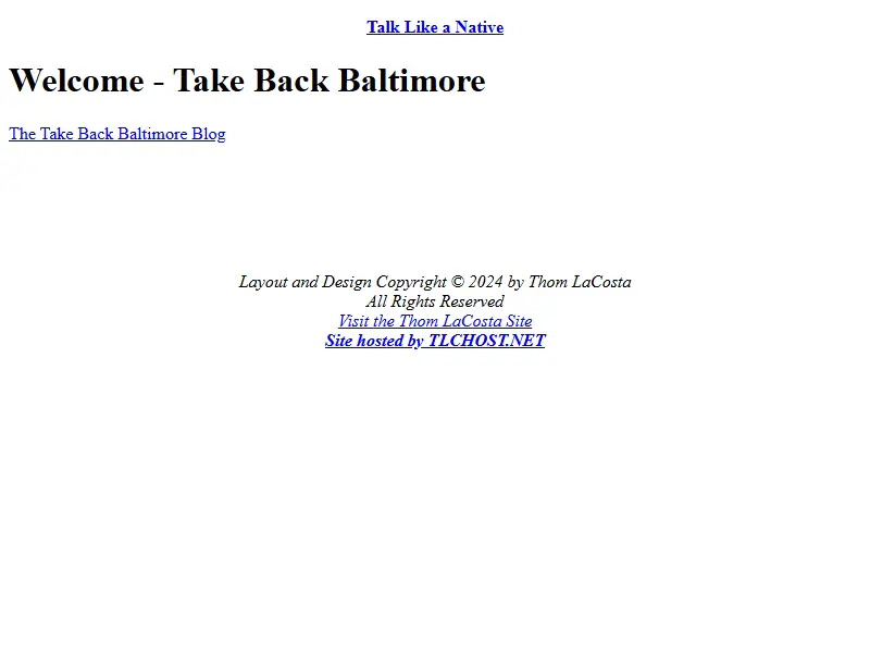 backlink from takebackbaltimore.net