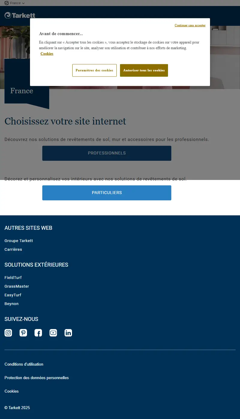backlink from tarkett.fr