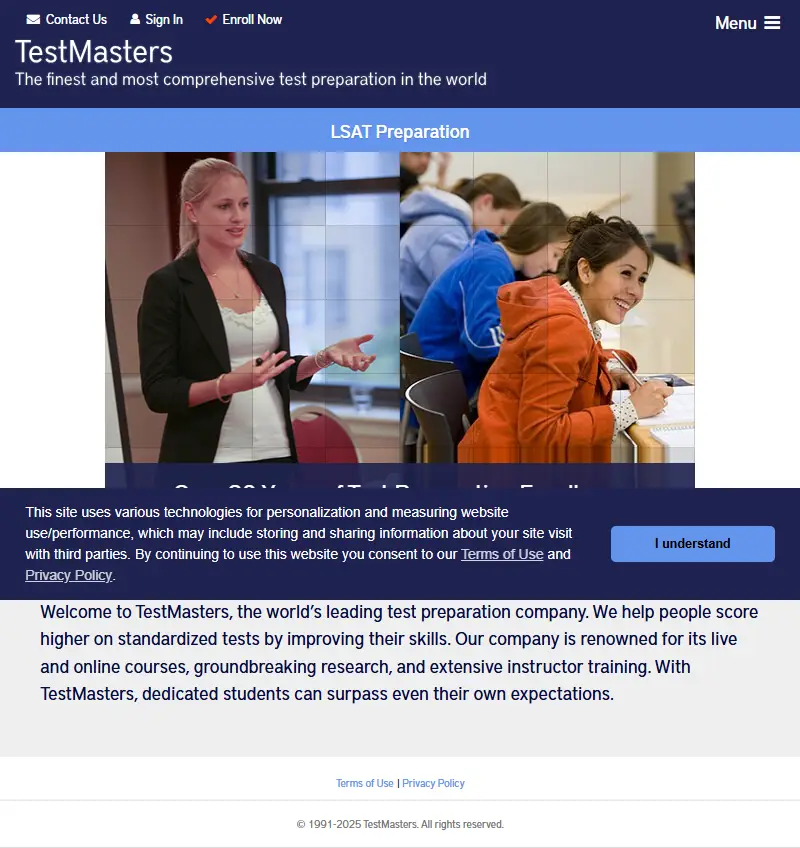 backlink from testmasters.net
