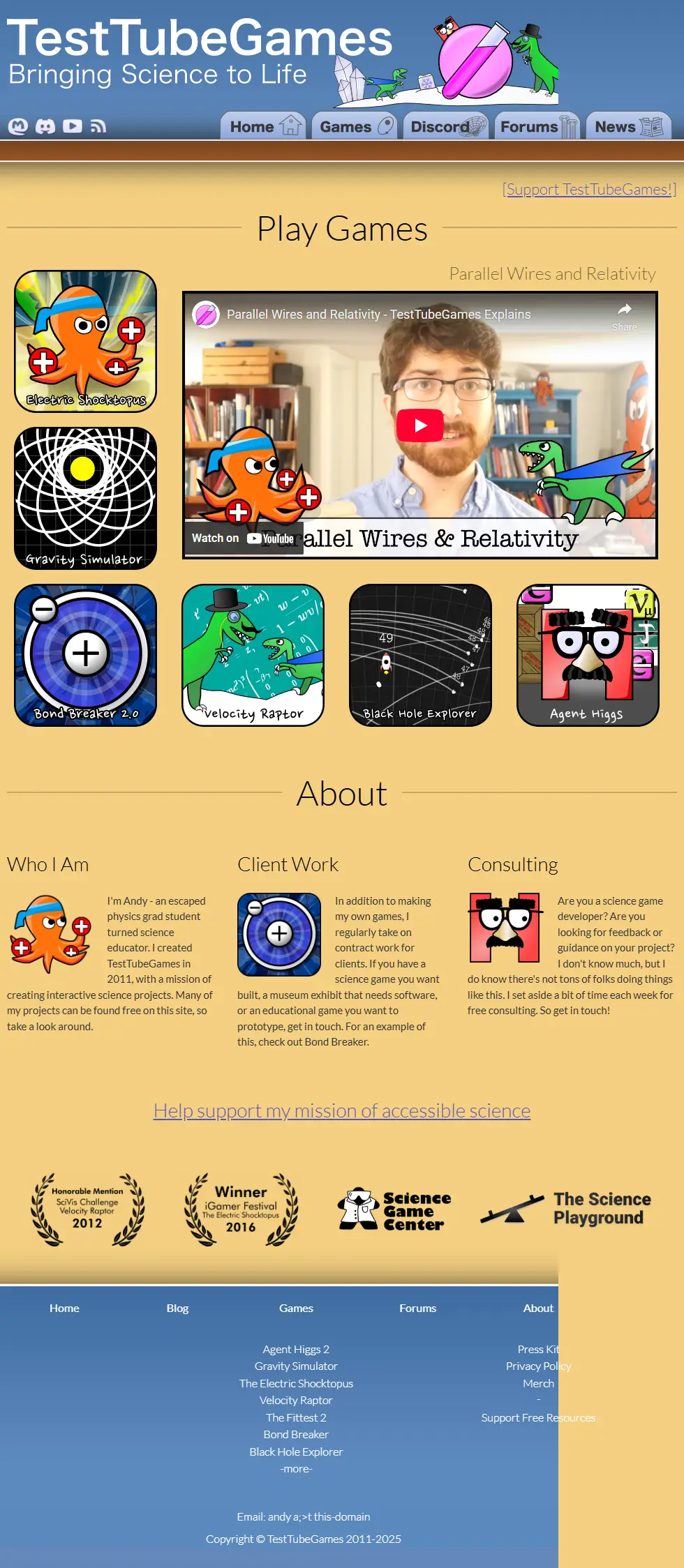 backlink from testtubegames.com