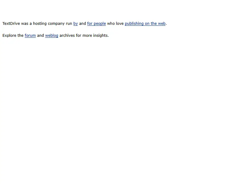 backlink from textdrive.com