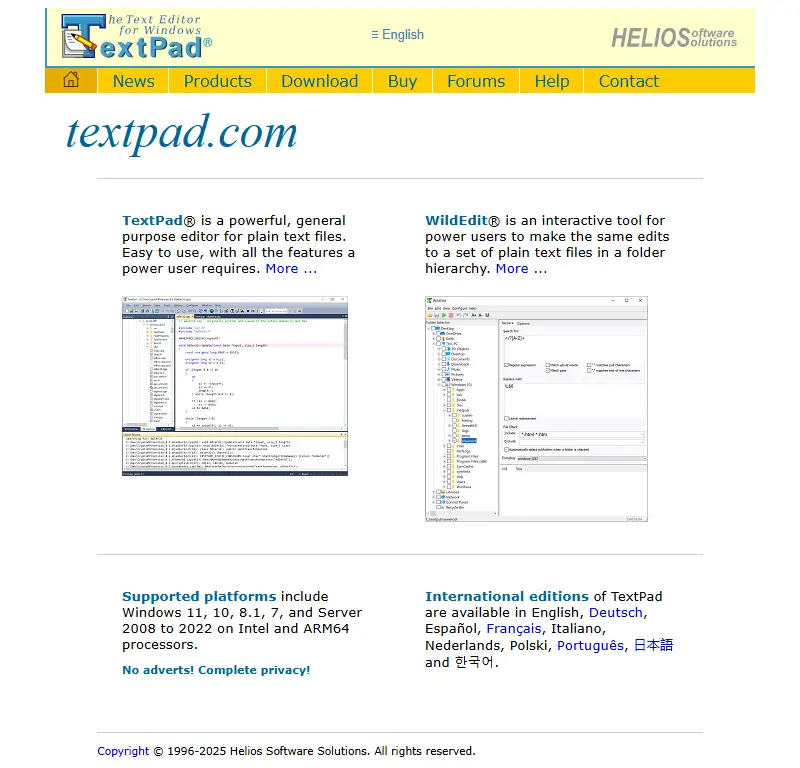 backlink from textpad.com