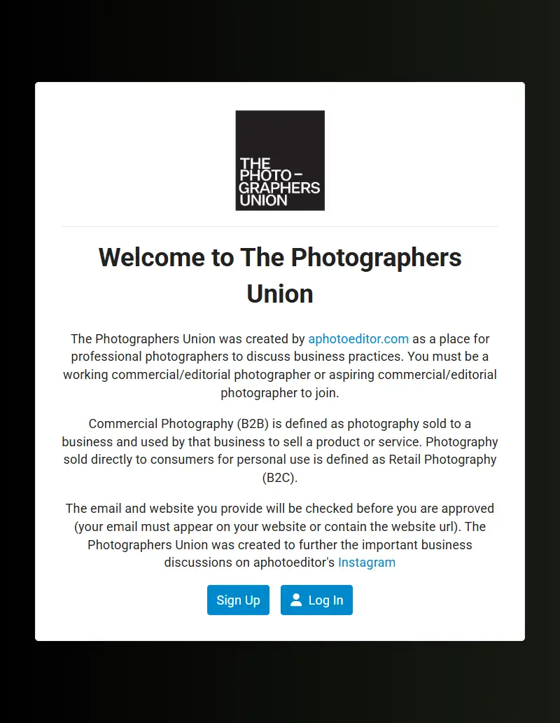 backlink from thephotographersunion.com