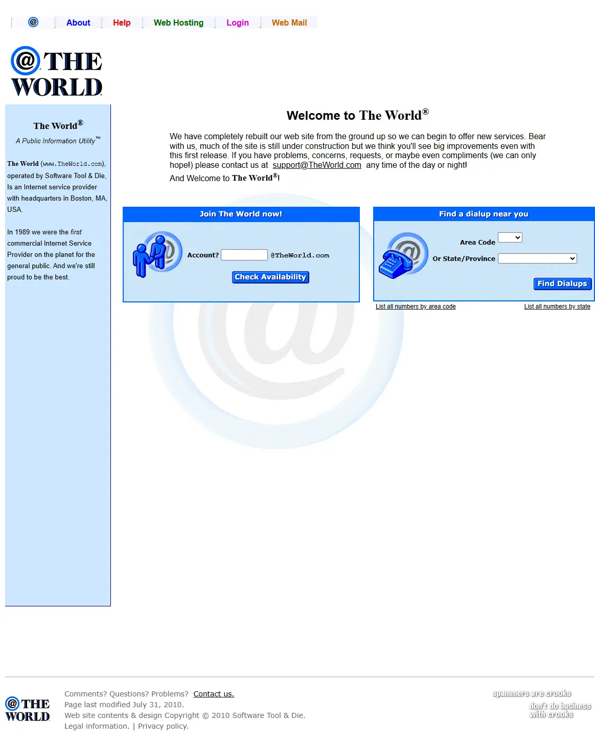 backlink from theworld.com