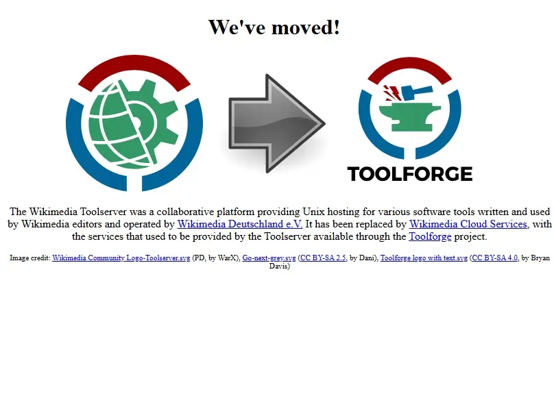 backlink from toolserver.org