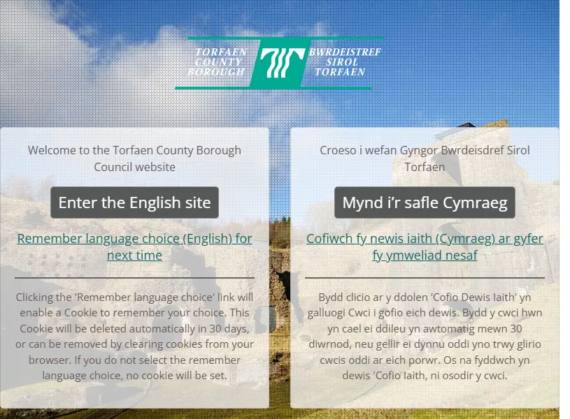 backlink from torfaen.gov.uk