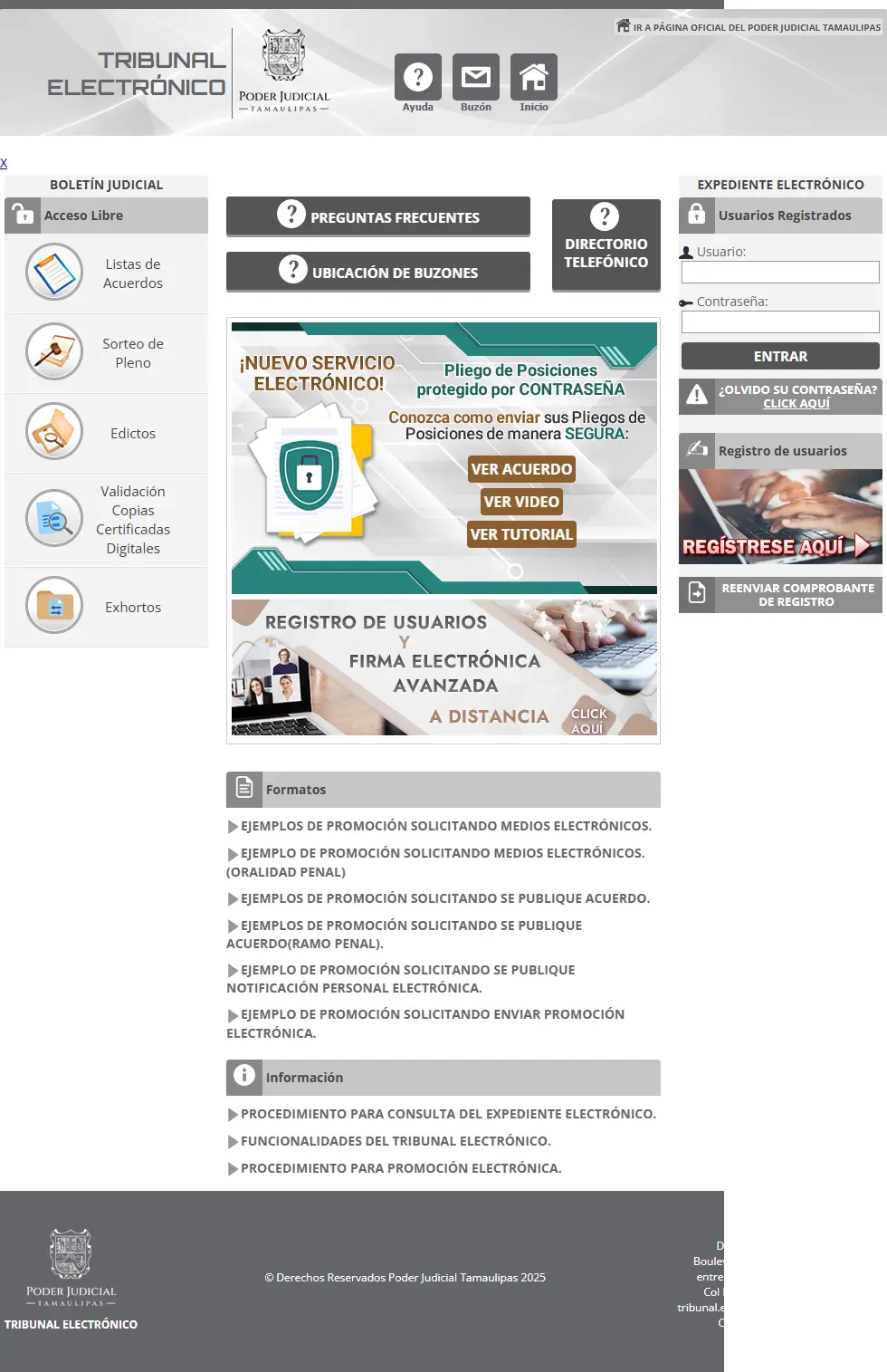 backlink from tribunalelectronico.gob.mx