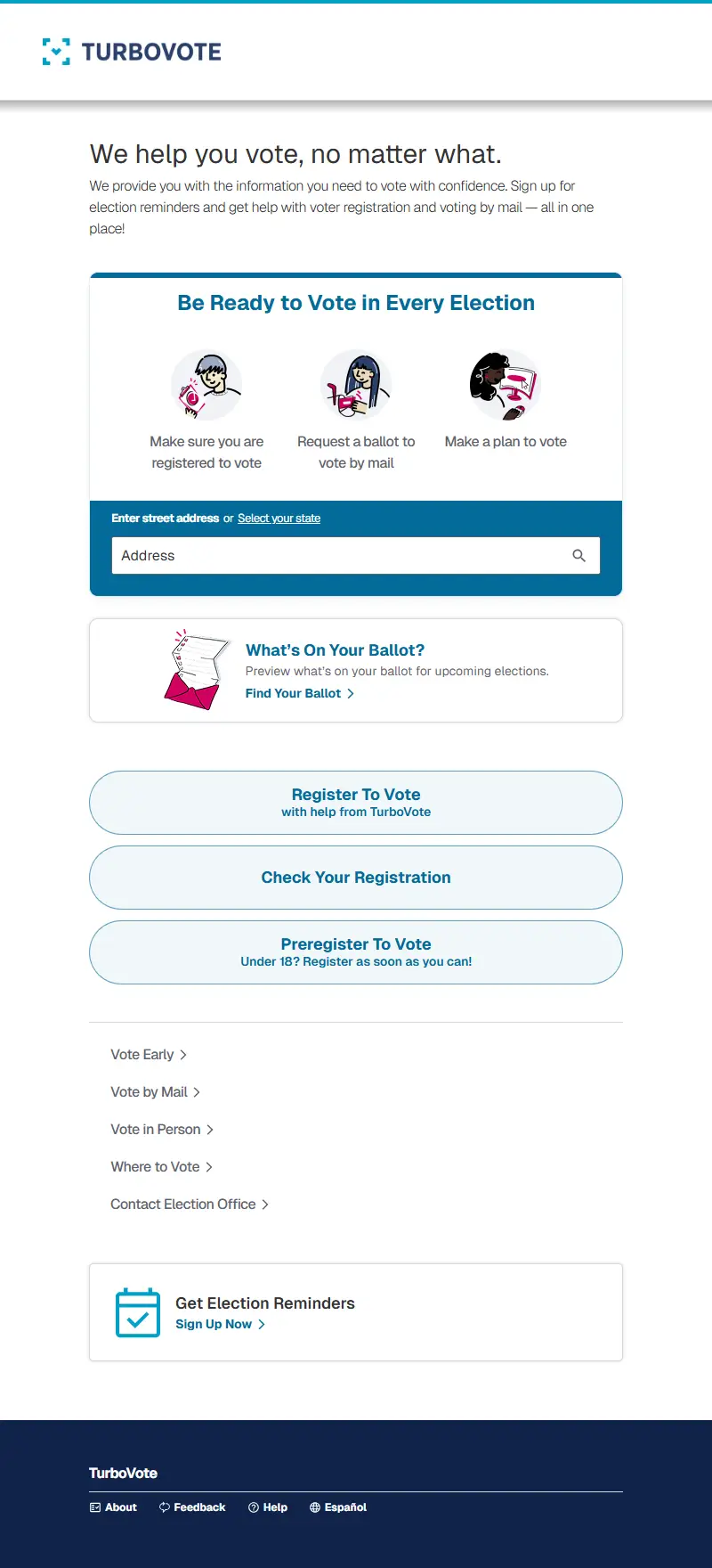 backlink from turbovote.org