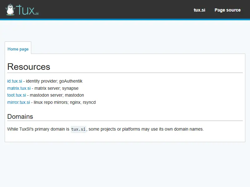 backlink from tux.si
