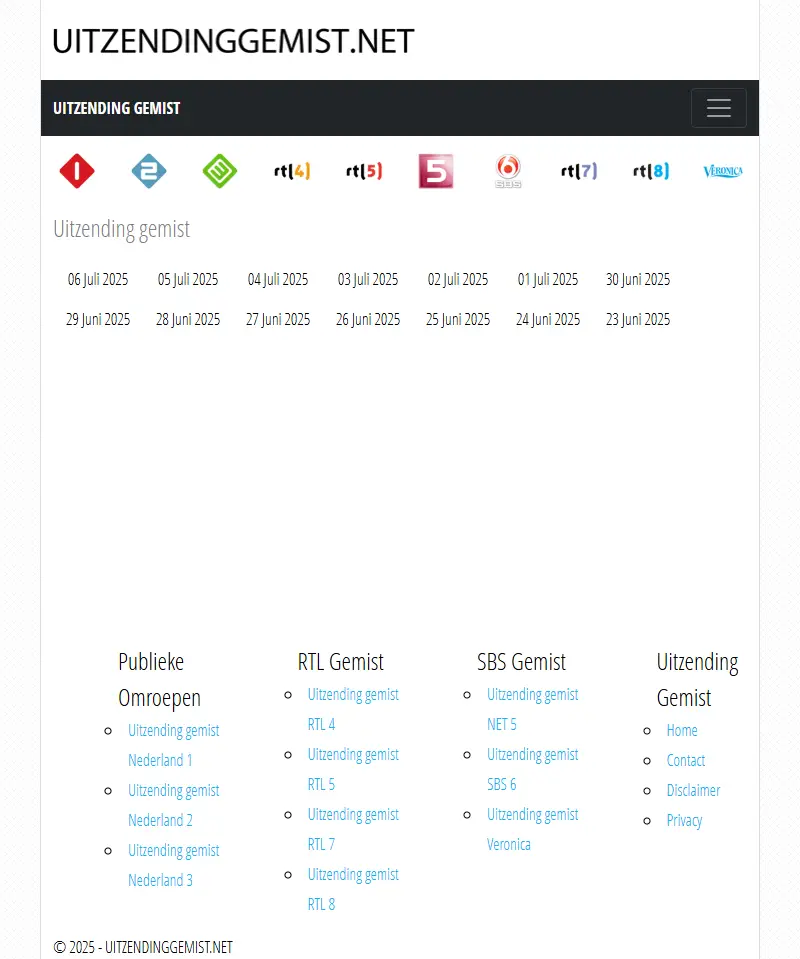 backlink from uitzendinggemist.net