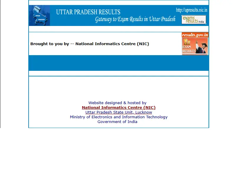 backlink from upresults.nic.in
