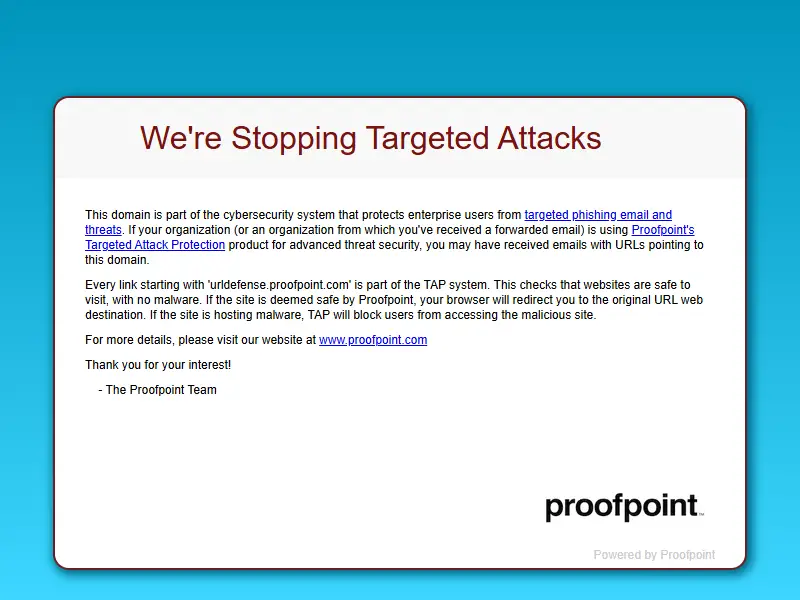 backlink from urldefense.com