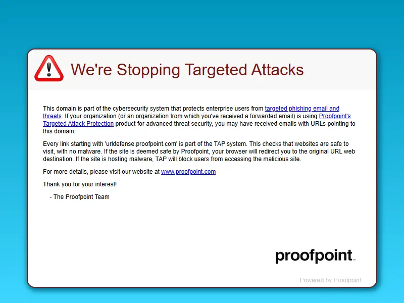 backlink from urldefense.us