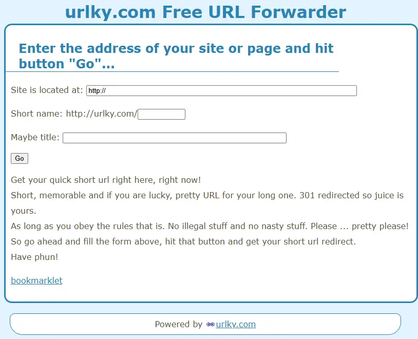 backlink from urlky.com