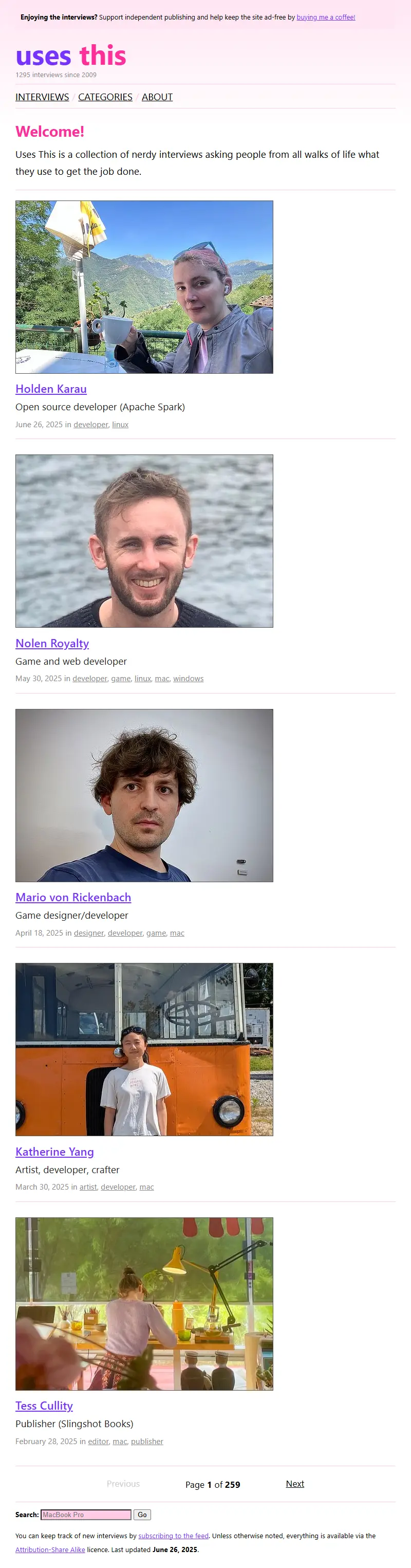 backlink from usesthis.com