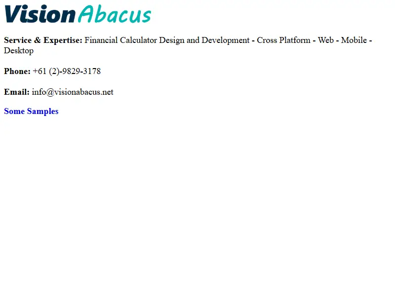 backlink from visionabacus.net