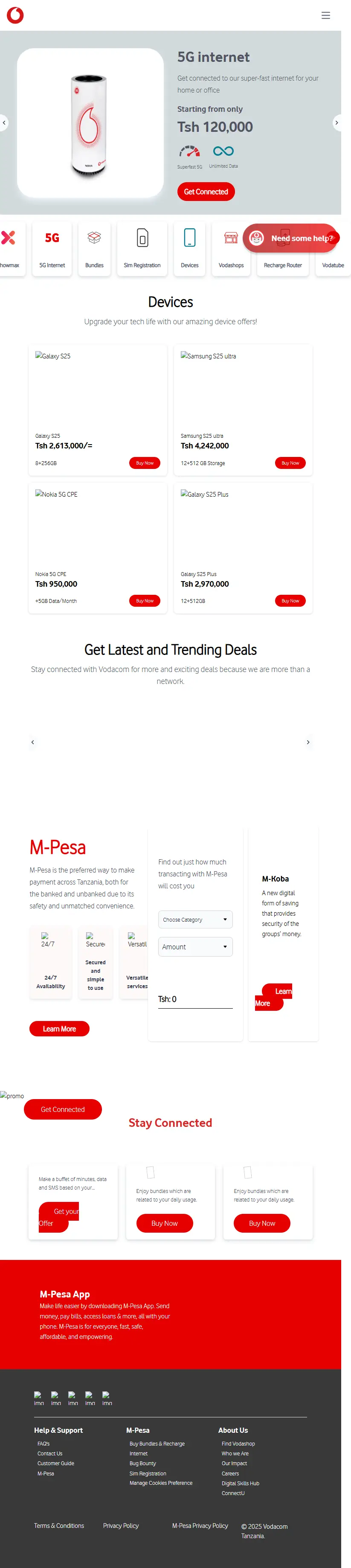 backlink from vodacom.co.tz