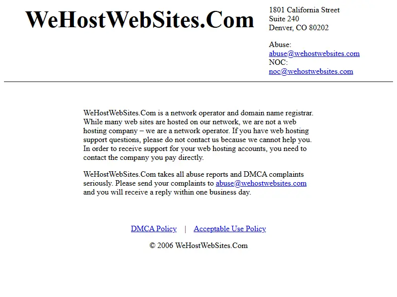 backlink from wehostwebsites.com