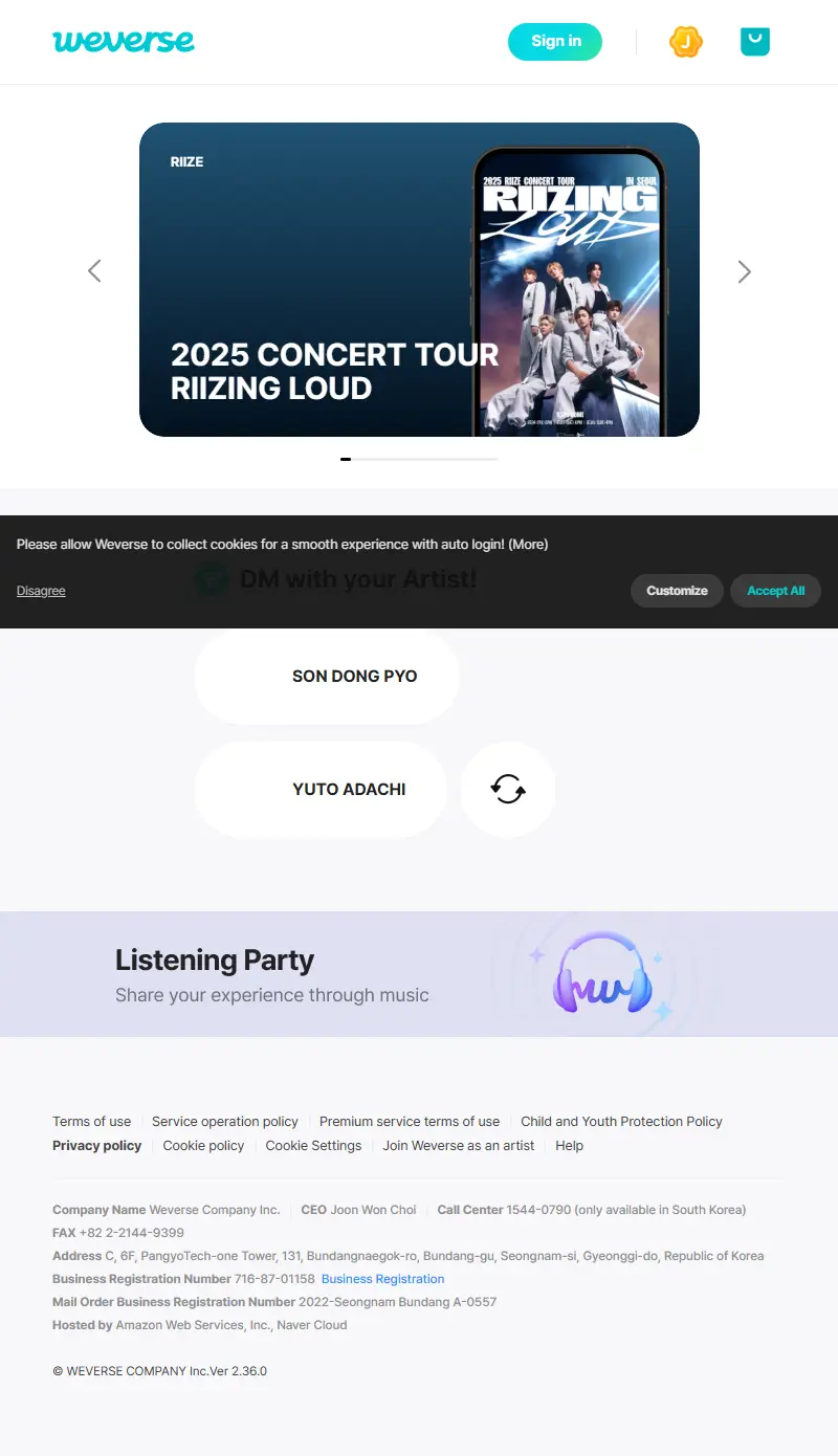 backlink from weverse.io
