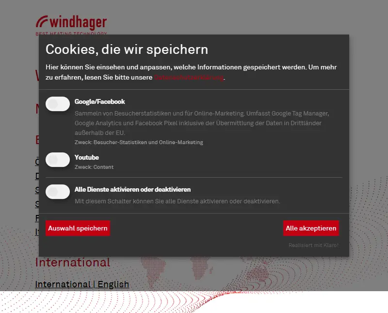 backlink from windhager.com