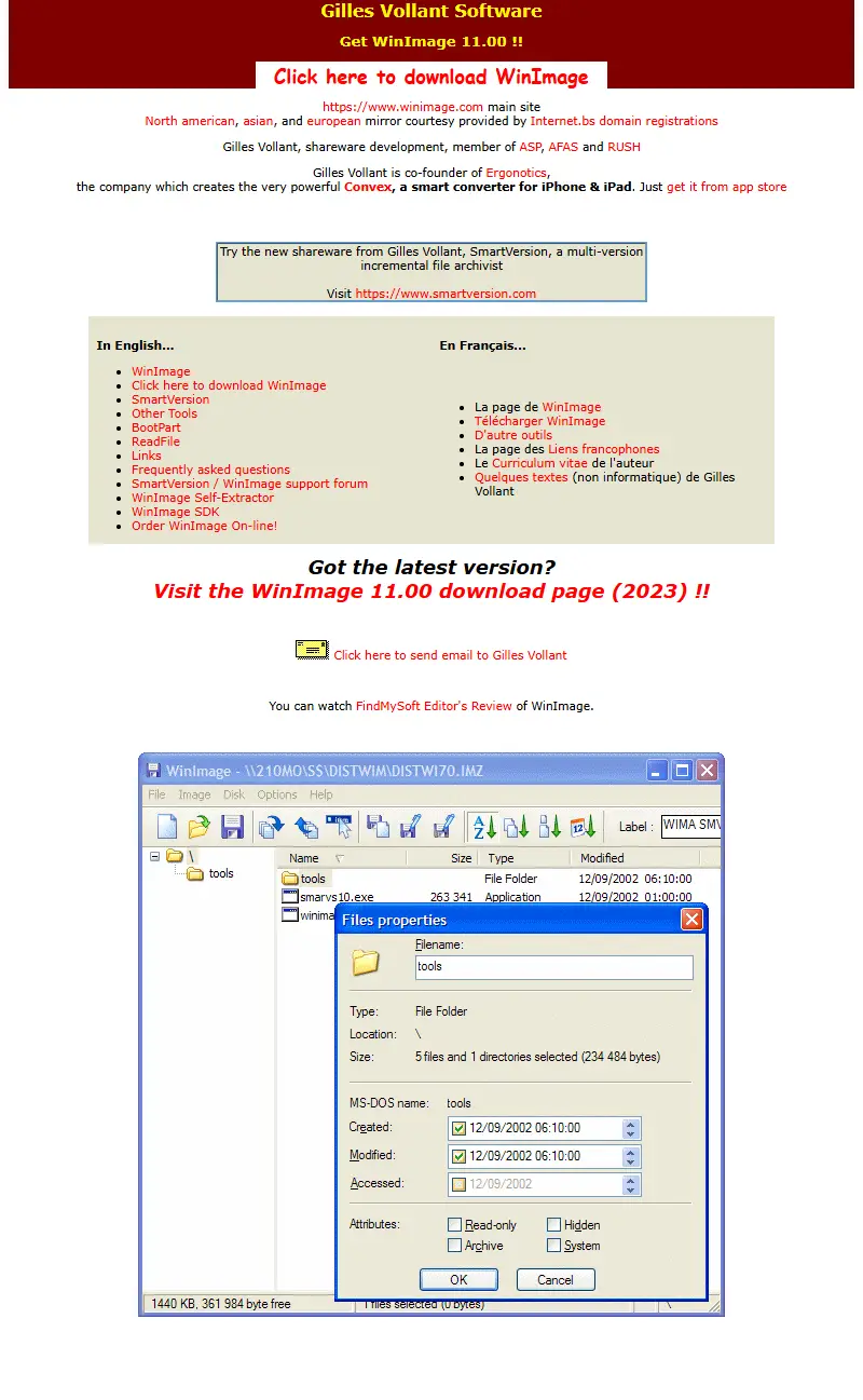backlink from winimage.com
