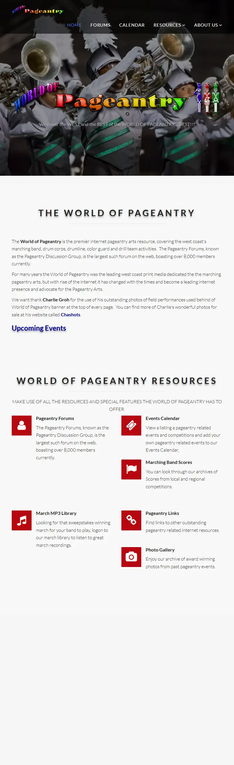 backlink from worldofpageantry.com